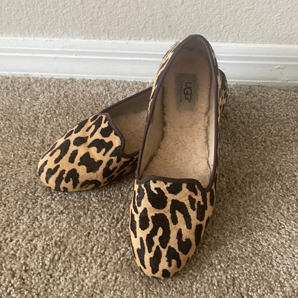 Animal Print Ugg Flats